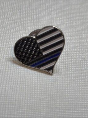 Thin Blue Line Label Pin